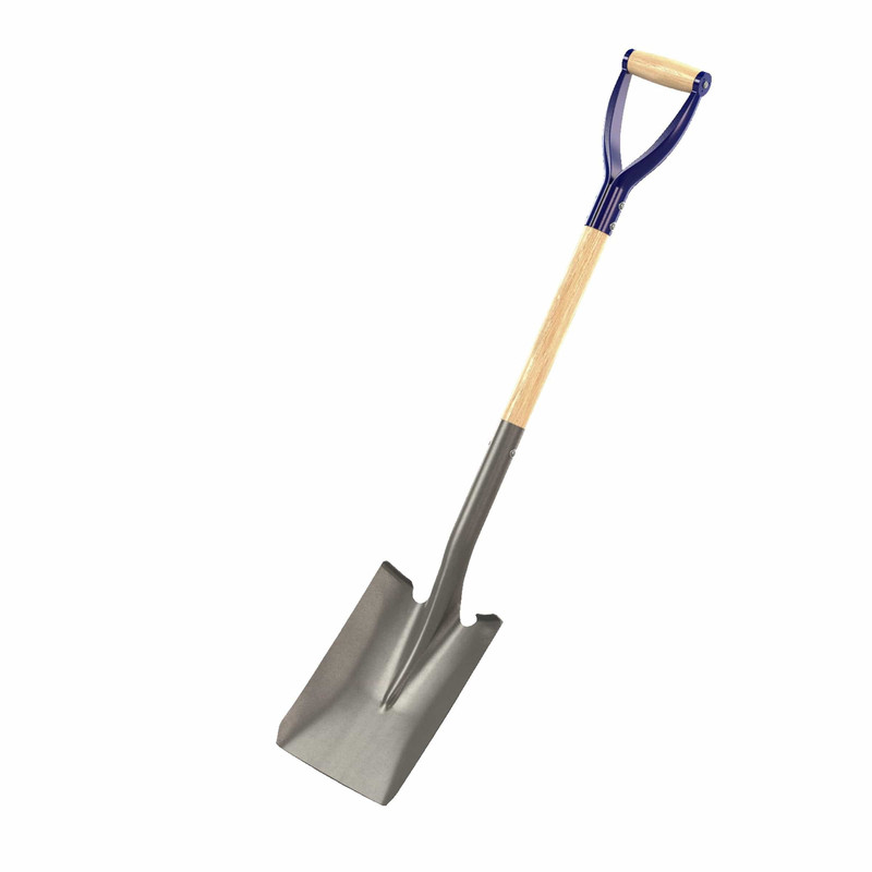 Square Point Closed Back Shovel Industrial Grade with 27" Wood Handle